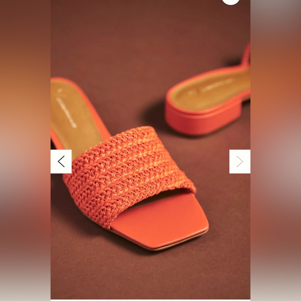 Anthropologie Woven Mules
